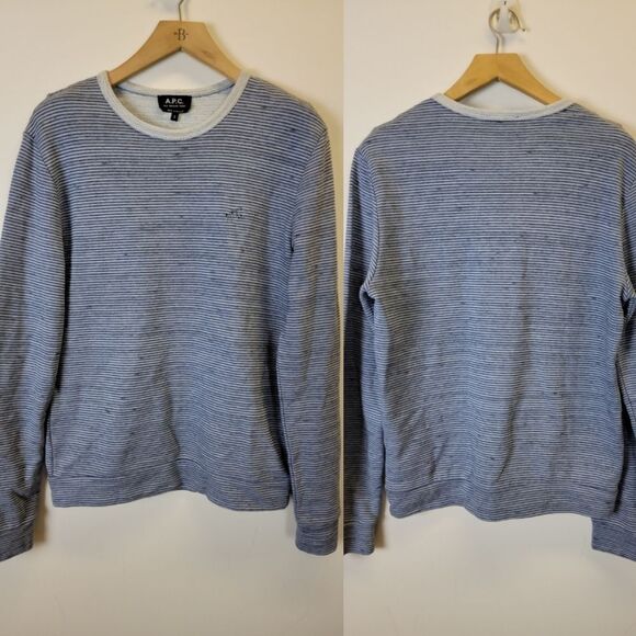 A.P.C. VARIEGATED STRIPE SWEATSHIRT. - Picture 4 of 7